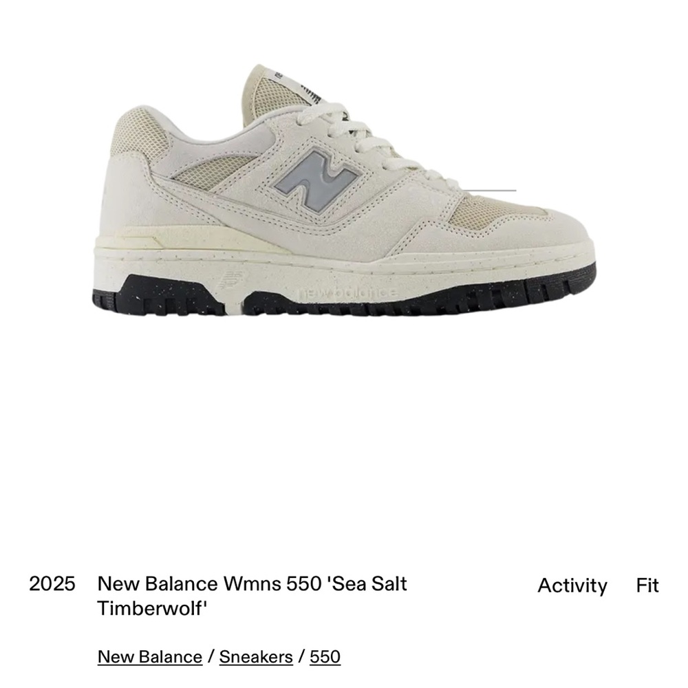 New Balance 550 Sea Salt Timberwolf Sneakers NWT - Picture 6 of 6